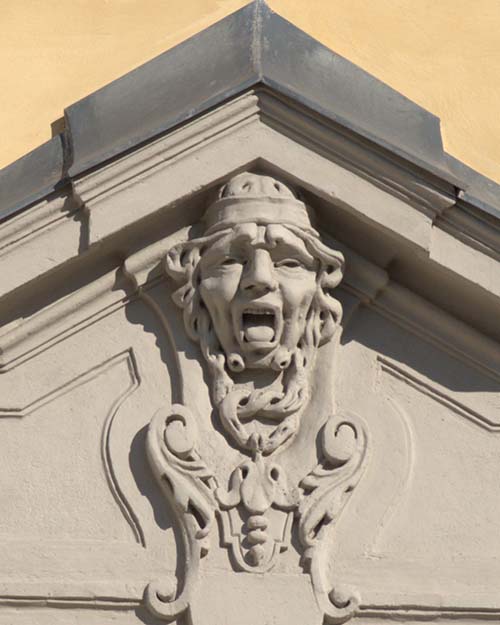 Ornament over entrance