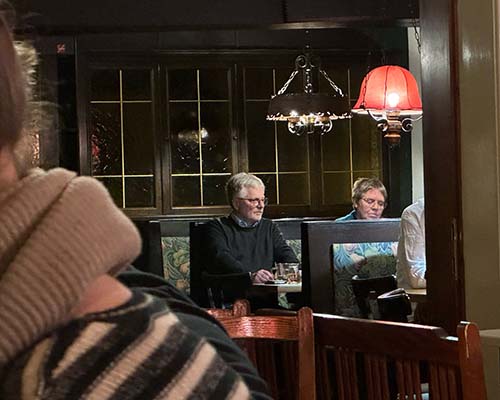 A different table at the back